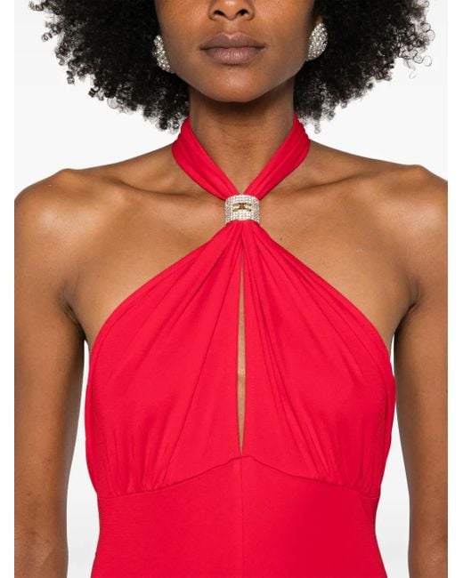 jersey ponte georgette mix midi dress Simply Fab Ponte Knit Midi Tube Dress