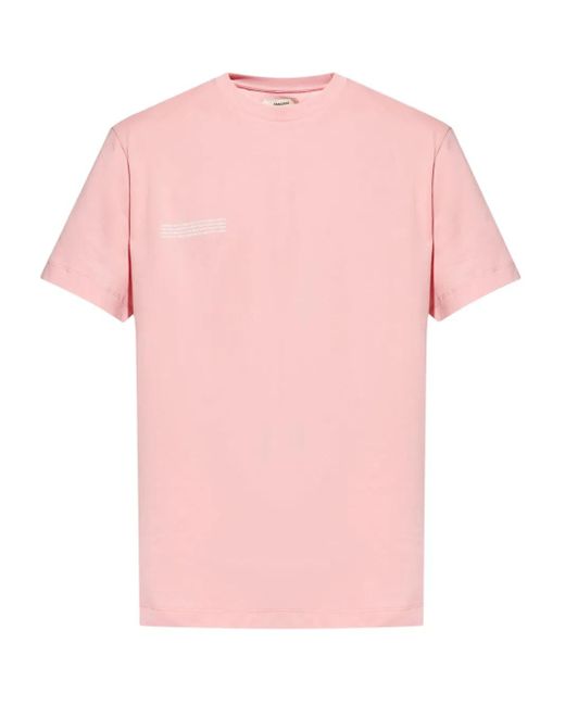 PANGAIA T-Shirt Met Print in het Pink