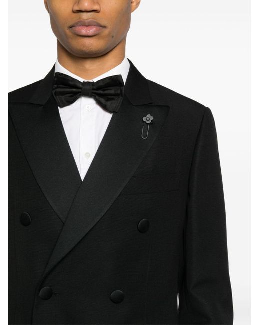 Lardini Doppelreihiger Anzug in Black für Herren