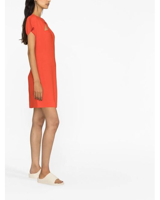 Stella McCartney Red Short Viscose Dress