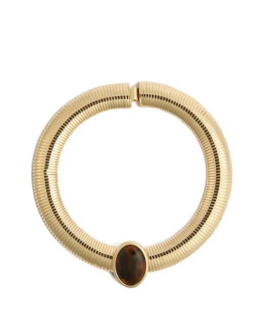 Liviana Conti Metallic Soraya Oval-Pendant Necklace
