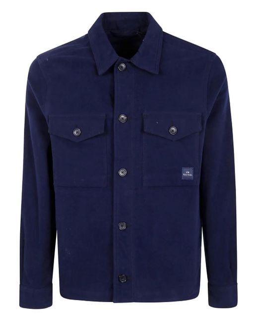 Chaqueta con bolsillo con botón Paul Smith de hombre de color Blue