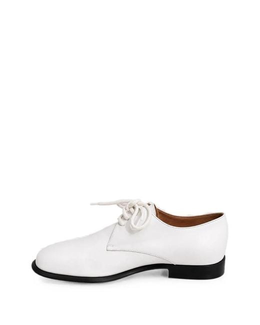 Niccolò Pasqualetti White Obliqua Derby Shoes