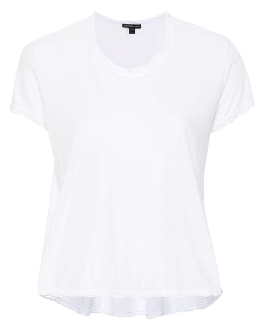 James Perse White Short-sleeve Cotton T-shirt