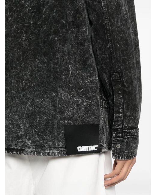 Veste en jean à patch logo OAMC pour homme en coloris Black