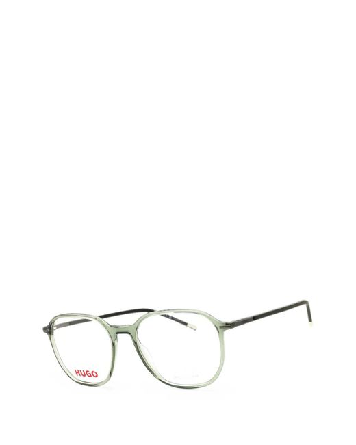 HUGO Natural Geometric-Frame Glasses for men