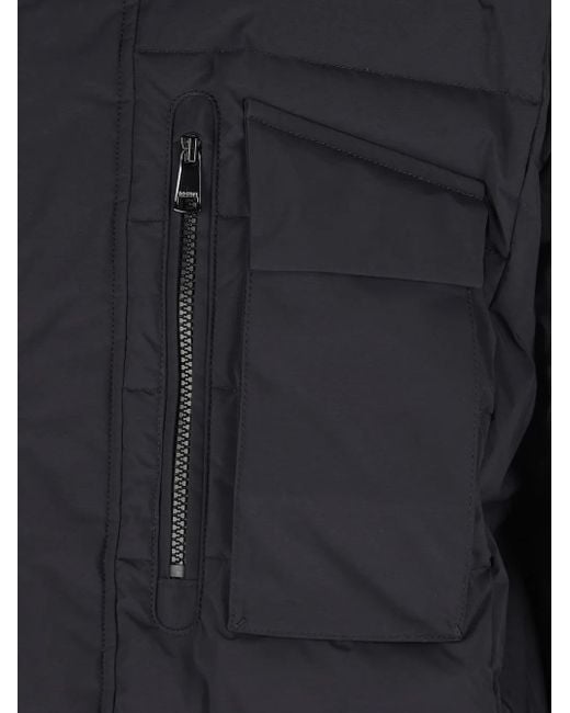 メンズ Bogner フーデッド キルティングジャケット Blue