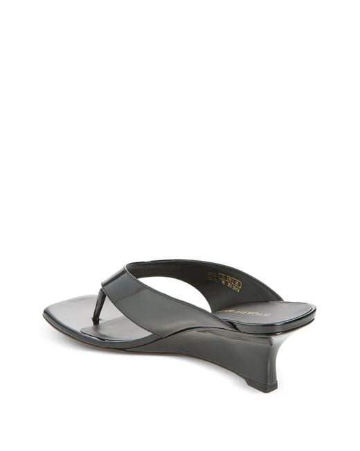 Stuart Weitzman White Sandalen Mit Zehensteg