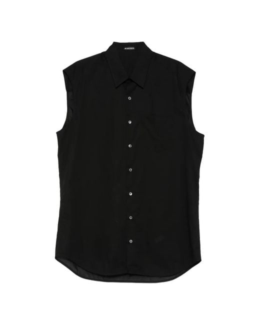 Ann Demeulemeester Black Dorian Sleeveless Shirt for men