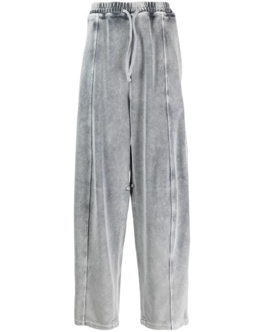 Alexander Wang Gray Wide-leg Cotton Track Pants for men