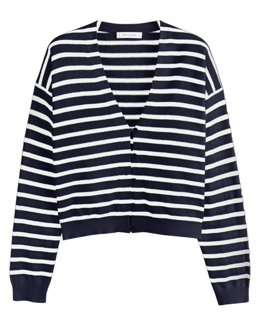 Chinti & Parker Blue Striped Knitted Cardigan