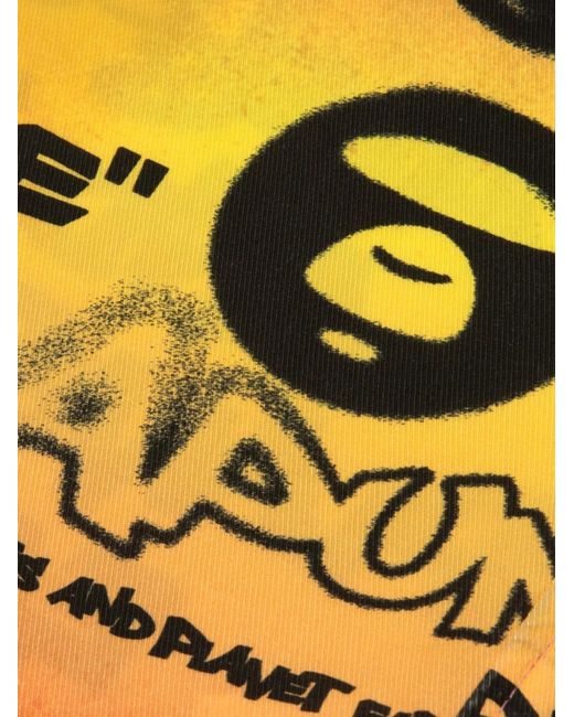 Aape By A Bathing Ape Pink Chemise Aapeunvs À Imprimé Graffiti for men