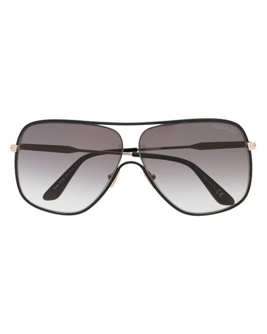 Tom Ford Black Brady Aviator-frame Sunglasses