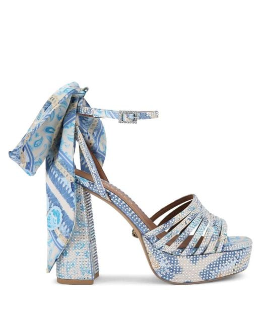 Kurt Geiger Pierra 115mm プラットフォーム サンダル Blue