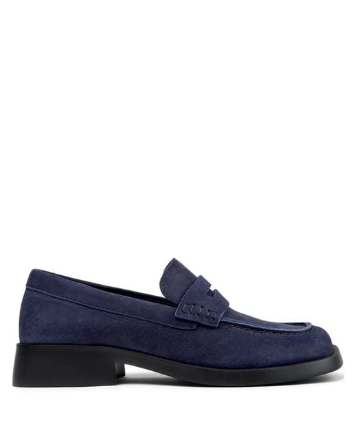 Camper Blue Dana Suede Loafers