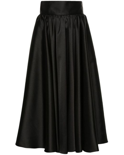 Falda larga plisada Blanca Vita de color Black