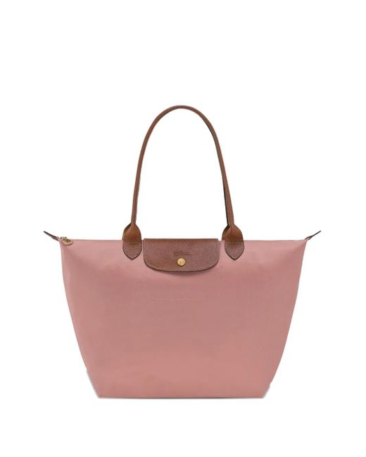 Bolso de hombro Le Pliage Longchamp de color Pink