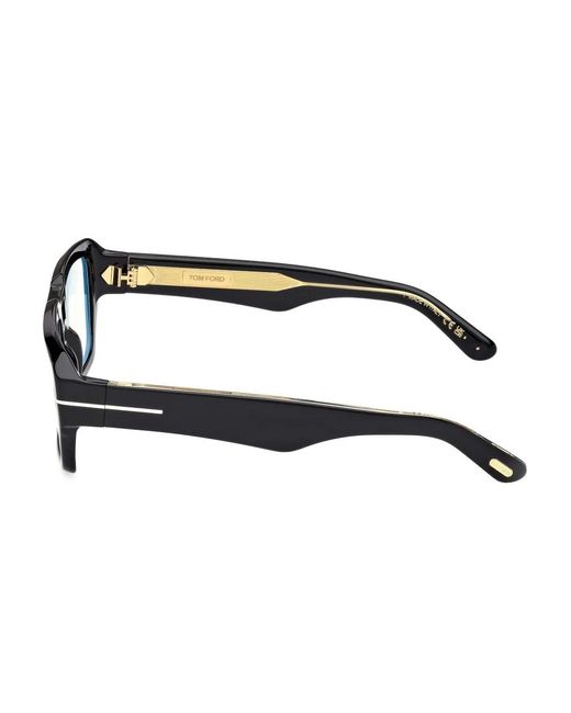Tom Ford Black Square-Frame Glasses for men