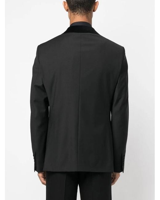 Philipp Plein Black Crystal-Embellished Single-Breasted Blazer for men