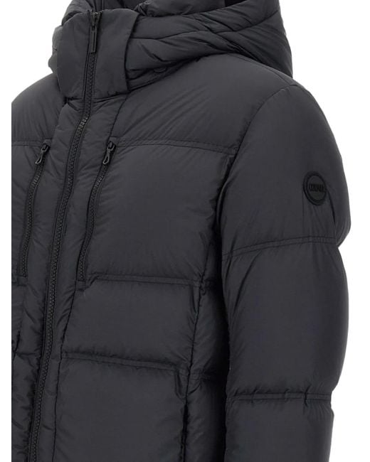 Colmar Black Hooded Quilted Jacket for men