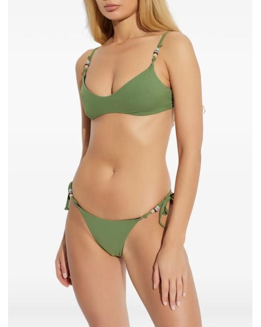 Top de bikini Mika reversible Bondeye de color Green