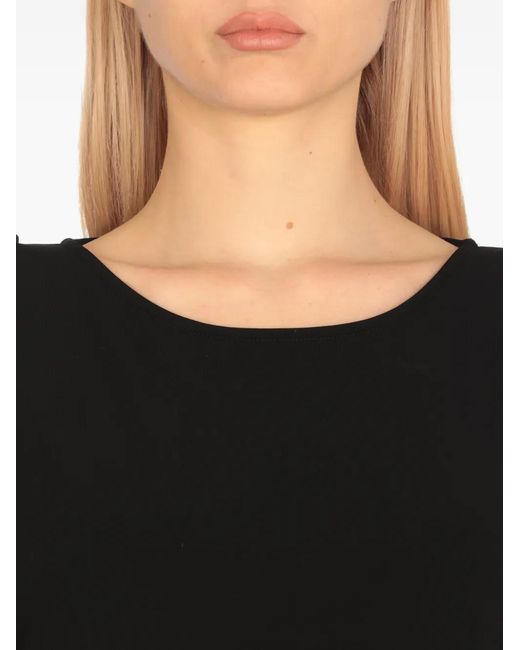 Fay Black Round-Neck T-Shirt