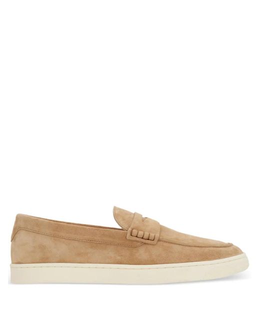 メンズ Brunello Cucinelli スエード ローファー Brown