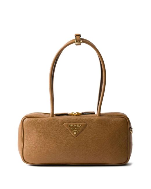 Prada Natural Medium Leather Tote Bag
