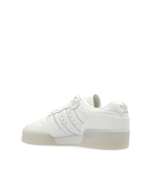 Adidas White Rivalry Lux Low Sneakers for men