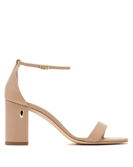 JENNIFER CHAMANDI Natural 85mm Massimiliano heeled sandals