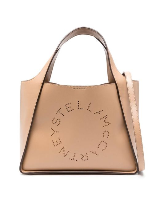 Stella McCartney Natural Stella Logo Tote Bag