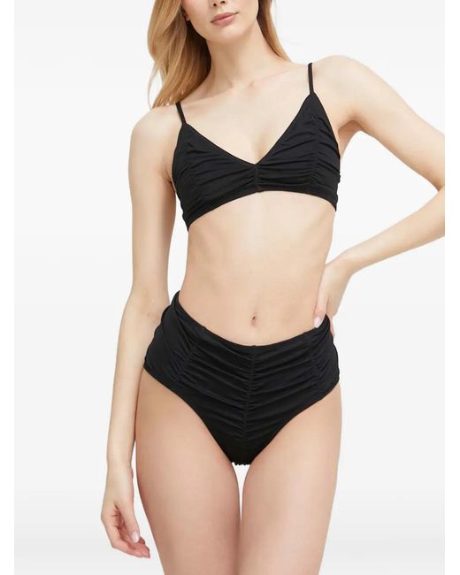 By Malene Birger Black Haut De Bikini À Fronces