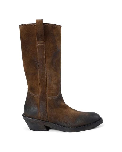 Ann Demeulemeester Brown Laxit Suede Boots