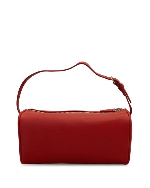 The Row Red Cylindrical Top-Handle Bag