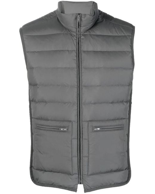 Thom Browne Gray Down-Feather Padded Gilet for men