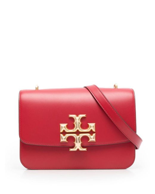 Tory Burch Leather Eleanor Crossbody Bag in Red Save 18 Lyst UK