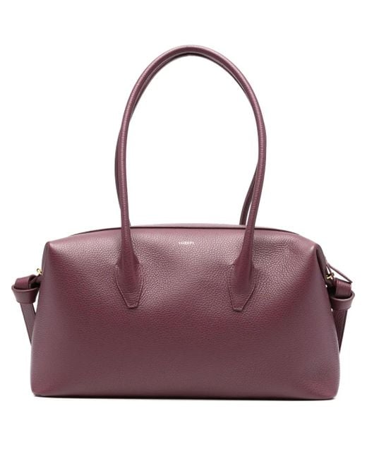 Yuzefi Womens Purple Brioche Shoulder Bag