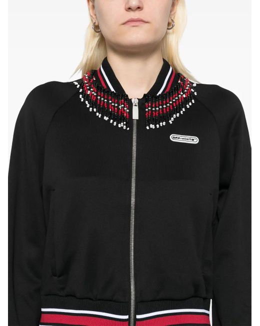 Off-White c/o Virgil Abloh Black Embr Off Patch Tracksuit Jacket