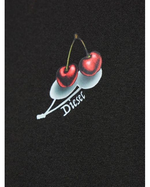 DIESEL Black Pyjama Kit-James À Imprimé Cerises for men