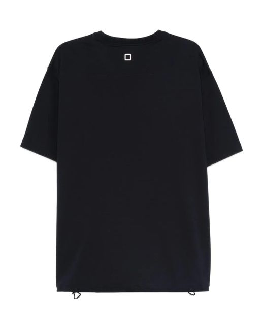 Wooyoungmi Black Logo-Patch T-Shirt for men