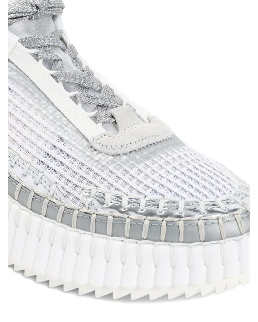 Chloé White Nama Sneakers