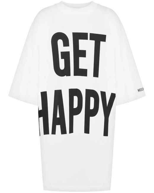 Moschino White Dress With Print