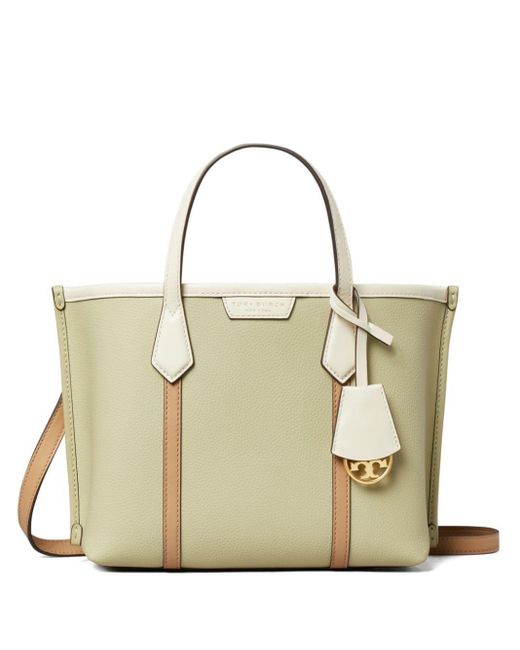 Tory Burch Metallic Small Perry Leather Tote Bag