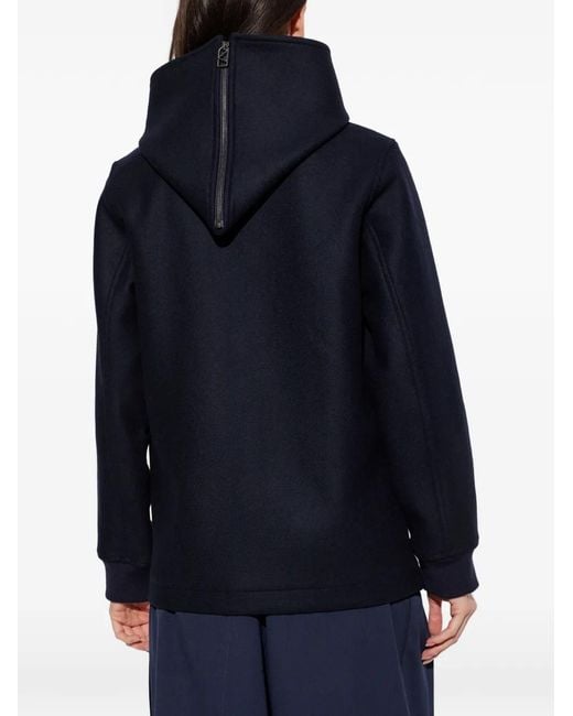 KENZO Blue Zip-Fastening Hooded Jacket