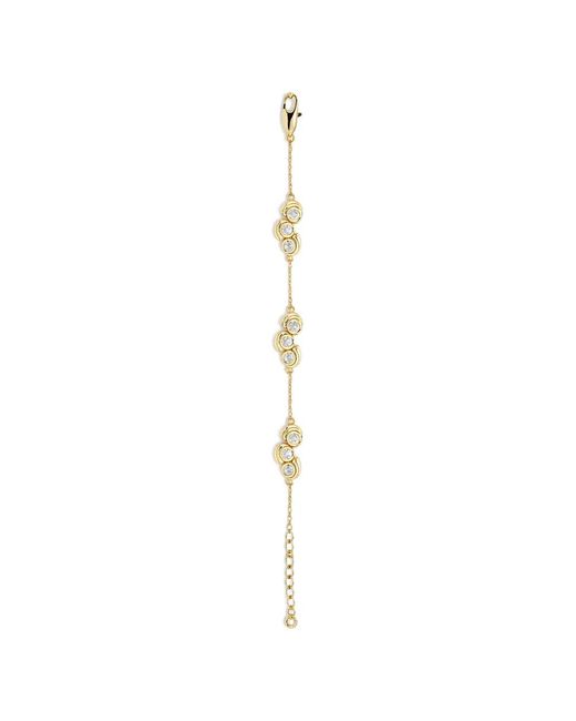 Yoj Metallic Mavlo Chain Crystal Bracelet