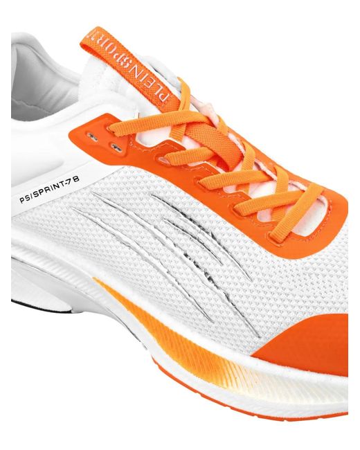Philipp Plein Orange Runner Sprint 780 Sneakers