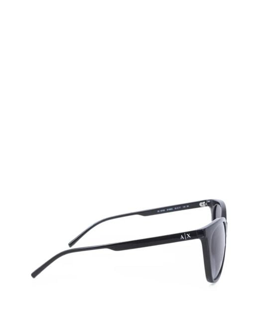 ARMANI EXCHANGE Black Cat-Eye Frame Sunglasses