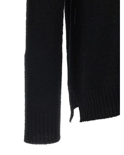 Ma'ry'ya Black Crew-Neck Sweater for men