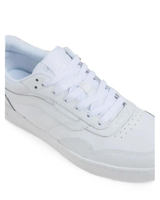 Vans White Cruze 3.0 Low-Top Lace-Up Sneakers