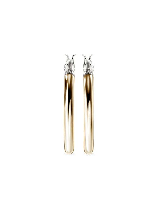 John Hardy White 14Kt Jh Essential Hoop Earrings